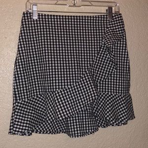 plaid mini skirt